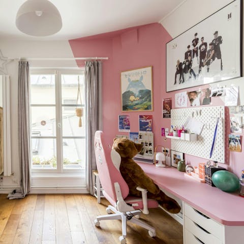 Let little ones have their own space in the kid-friendly bedroom