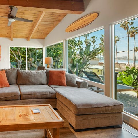 Experience the rejuvenating spirit of the ocean wherever you are in this stylish home
