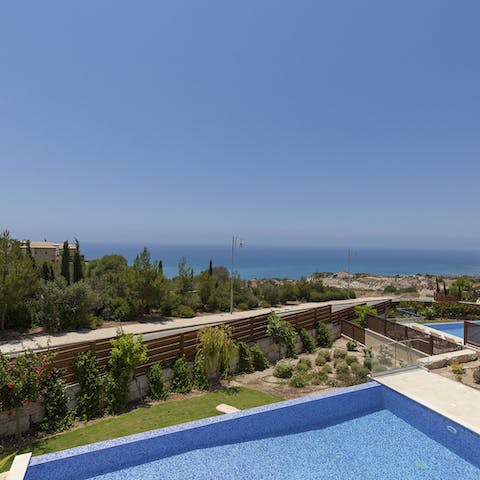 Take in magnificent sea views from the terrace