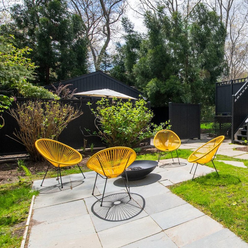 Gather around the fire pit on the terrace come sun down