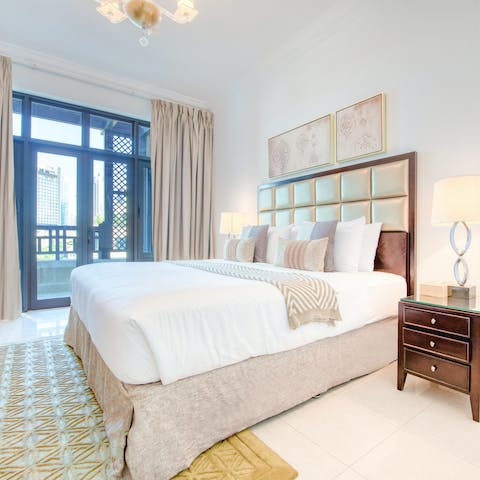 Step straight out onto the terrace from your bedroom