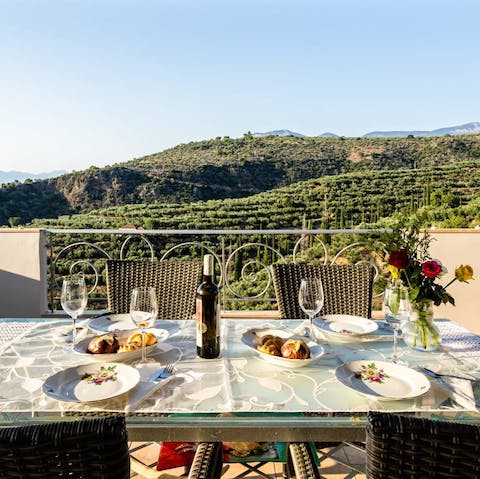Fall in love with this lush hillside vista as you watch a sunset from your private balcony
