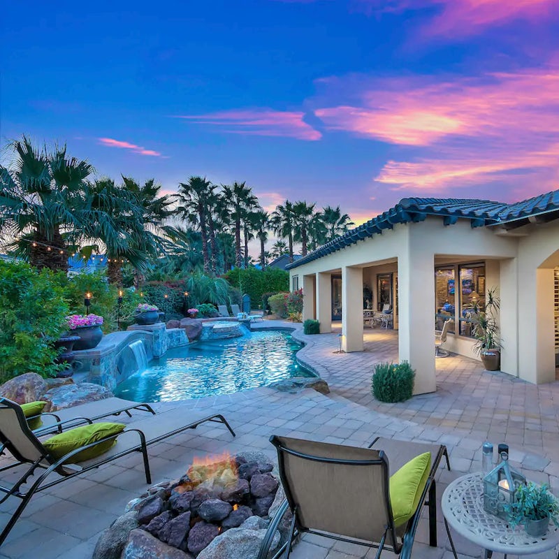 Sip a cocktail in the garden as the sun goes down