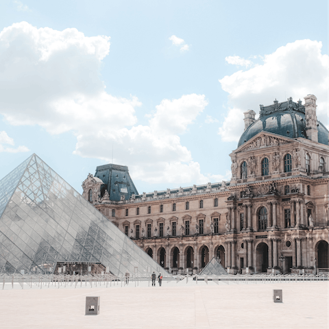 Visit the collections of The Louvre, less than ten minutes' walk away