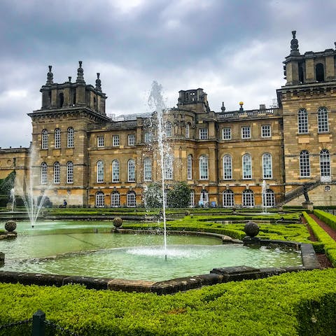 See the grandeur of Blenheim Palace and its Italian Garden, only ten minutes' walk away