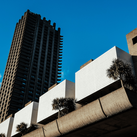 Visit an exhibition at the Barbican Centre, a twenty-one-minute walk from home