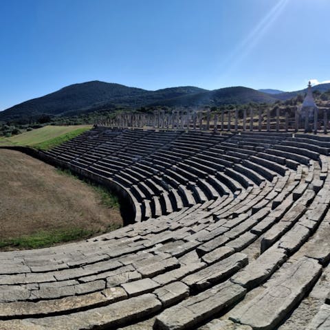 Visit the archaeological site of Messenia – it's an hour and nineteen minutes away