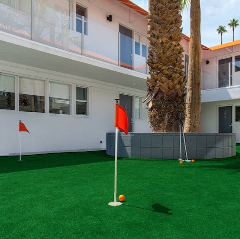 Practice your strokes with a round of mini-golf