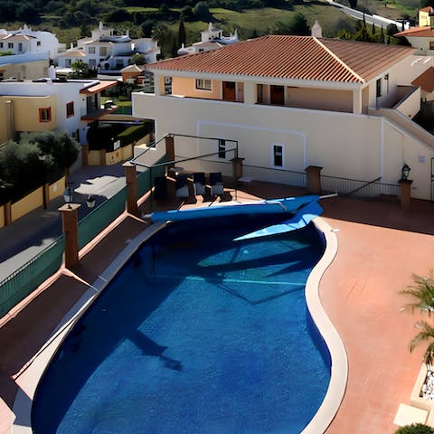 Stay cool in the communal swimming pool