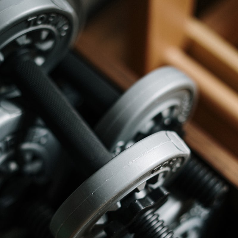 Keep up with your workouts in the private gym
