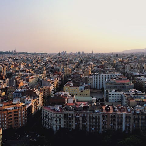 Stay in Barcelona's Eixample district in the heart of the city