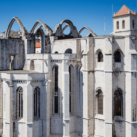 Take a four-minute stroll to the medieval Convento do Carmo