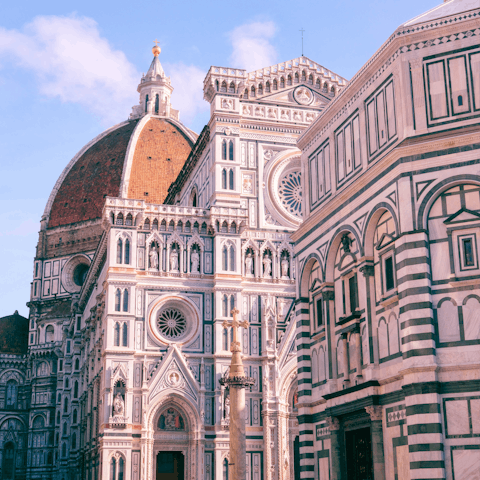 Stay in the heart of Florence, just a few steps from the Duomo