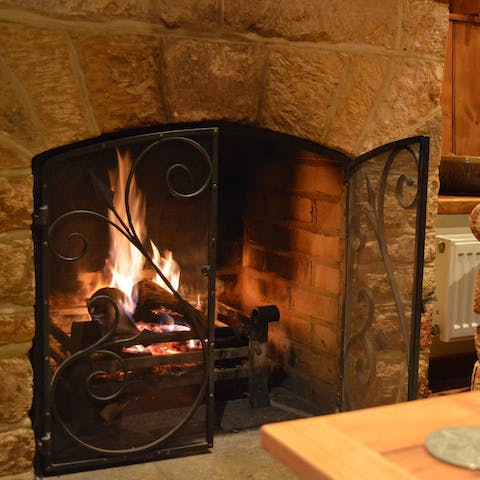 Gorge into the cupcakes baked by the host curled up next to the fireplace