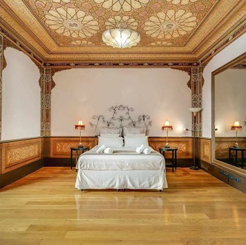 Sleep like royalty and rule the day in the magnificent bedrooms
