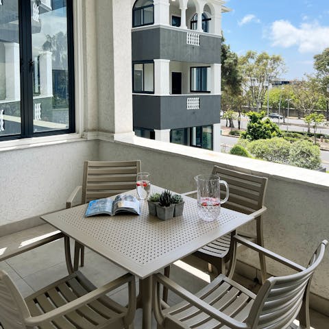 Greet the day on a private balcony for some alfresco excursion-planning