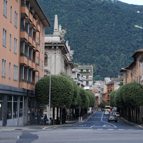 Jump in the car and drive to Como for a day of shopping and dining