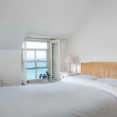 Wake up and open the shutters to start your day with a view of the sea