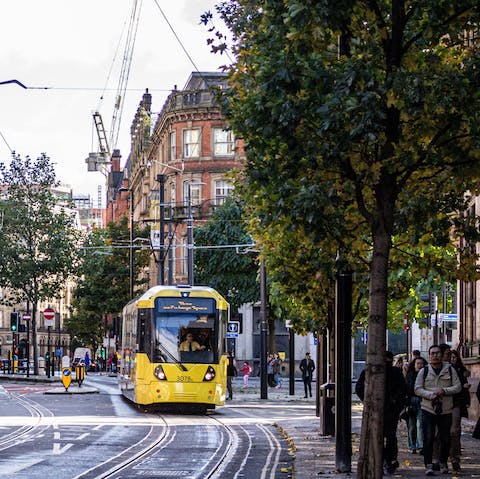 Explore the heart of Manchester – you're just a seven-minute walk from Piccadilly Station