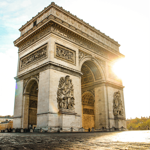 Stay in the beating heart of Paris – a five-minute walk from the Arc de Triomphe