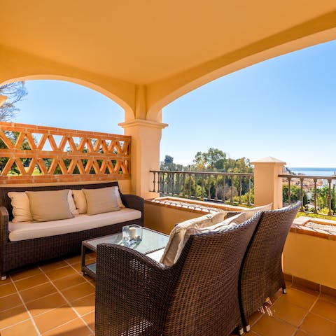 Catch the early morning sun from the privacy of your terrace and soak up the sea vistas