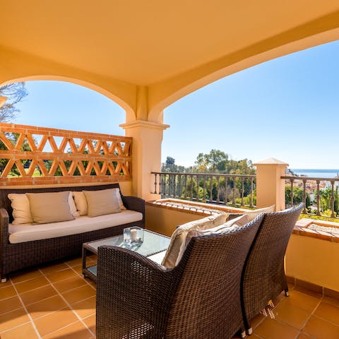 Catch the early morning sun from the privacy of your terrace and soak up the sea vistas