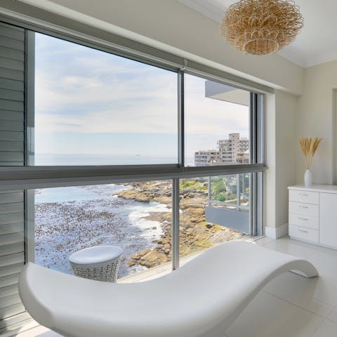 Enjoy the view as you relax in the master bedroom