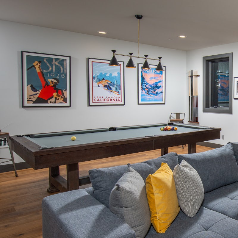 Enjoy a round of pool as the night cools and you retreat inside for the evening