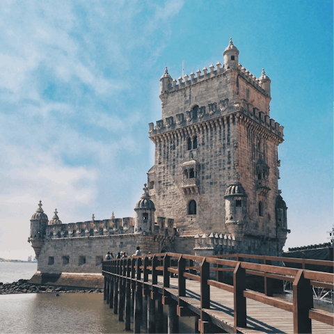 Hop on a bus to the famous World Heritage Site of Belém Tower