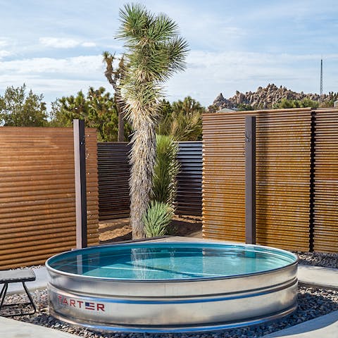 Cool off with a dip in the delightful cowboy pool