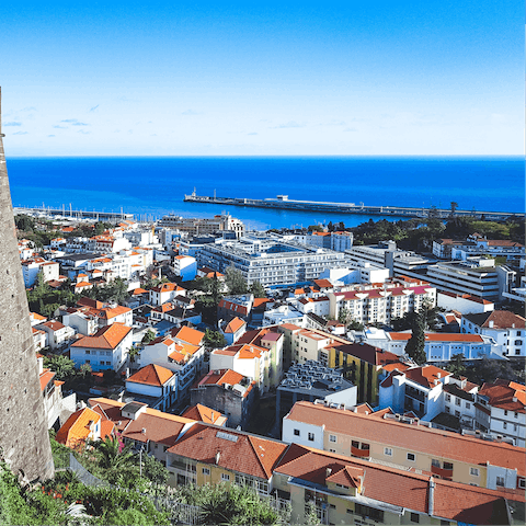 Saunter through Funchal's Old Town and stop at a cafe