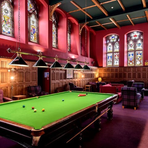 Play some pool in the communal games room