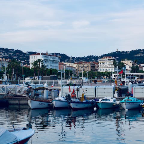 Experience the charming elegance of Cannes, only a forty-minute drive away