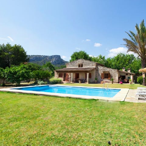 Enjoy a refreshing dip in the pool for some respite from the Spanish sun