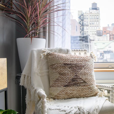 This cosy reading corner