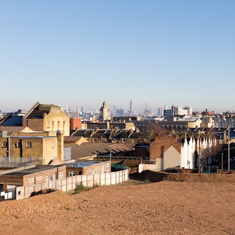 Incredible city views from the balcony 