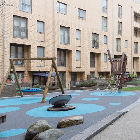 The on-site children's playground 