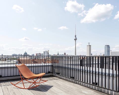 Rooftop with gorgeous views of Berlin