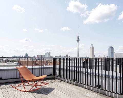 Rooftop with gorgeous views of Berlin