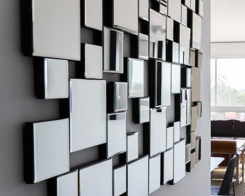 This beautiful wall of mirrors