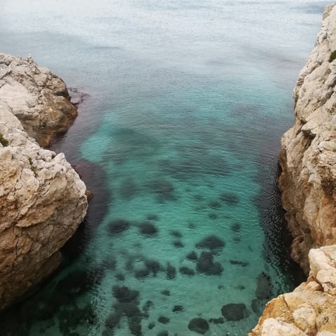 Grab your sun cream and take the short stroll to Punta Pisciotto Beach