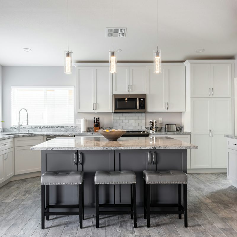 Keep the chef company from the breakfast bar