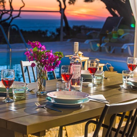 Lay the table for a sunset meal like no other