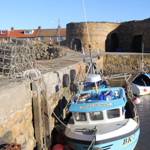 Soak up the charms of Beadnell Beach and harbour, it's just moments from your door