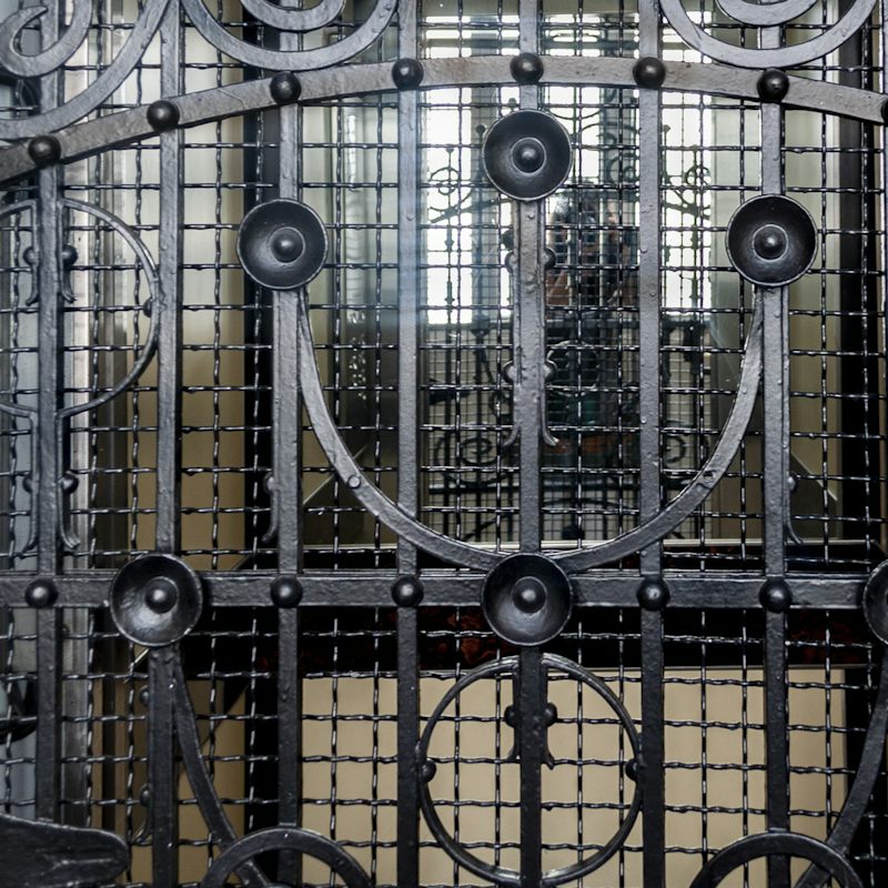 The beautiful old-fashioned lift
