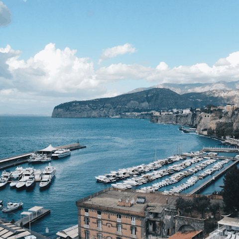 Experience the picturesque centre of Sorrento, a short drive away