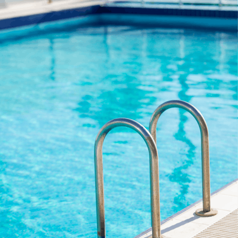 Escape the heat in the luxury multi-level pools