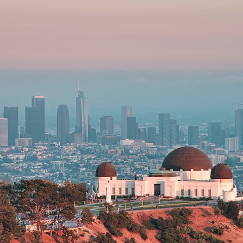 Walk up to the Getty Observatory to get some great views of the City of Angels