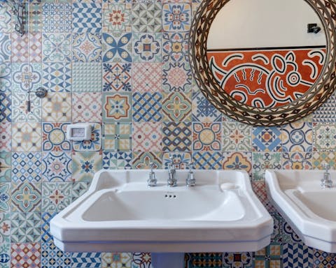 Beautiful tiles everywhere