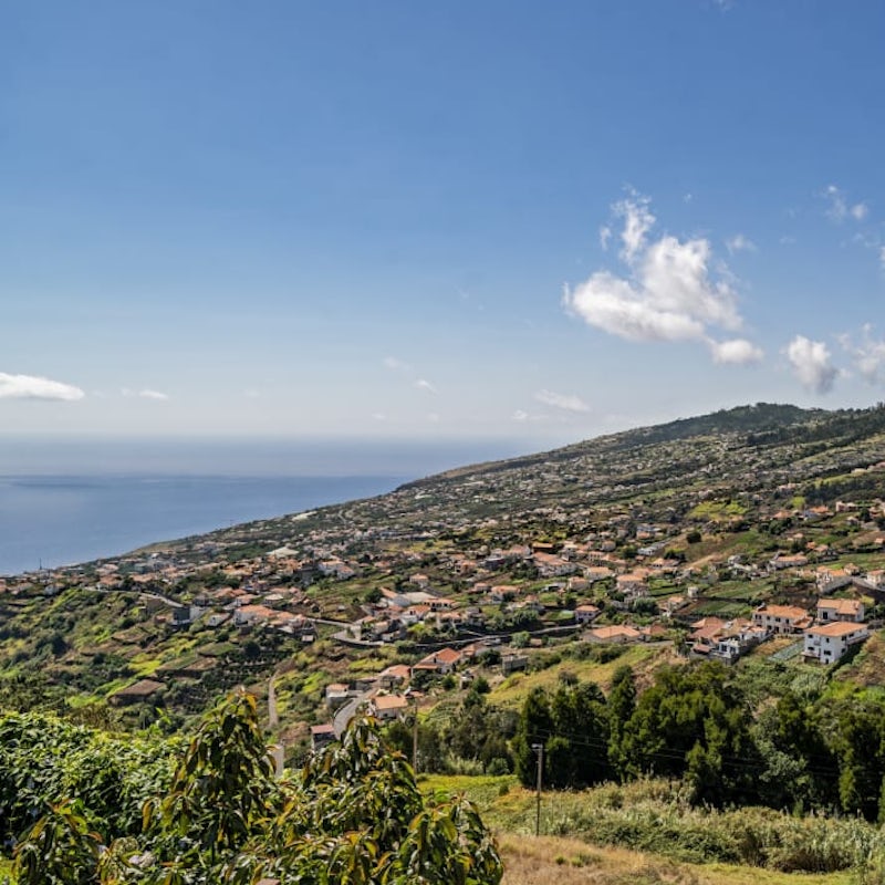 Soak up the delightful view over the town, which stretches from the mountains to the sea